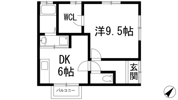 エス・テラス錦松台（錦松台貸家）の物件間取画像